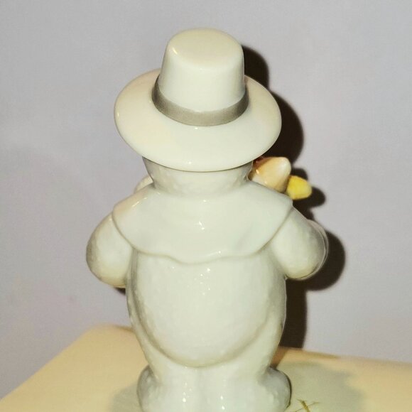 Lenox 12 months of Snowmen 2000 Harvest Snowman Figurine With Cornucopia Thanksg - Picture 4 of 6